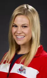 Senior Hannah Prigge won both the 1 and 3 meter dives with near school-record scores on Saturday.