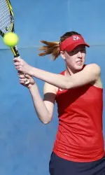 Sophie Watts won her match for the Bulldogs on court one.