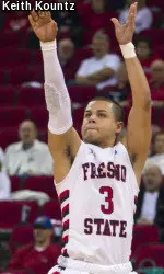 Cezar Guerrero tied a career-high with 23 points on Saturday against San Jose State.
