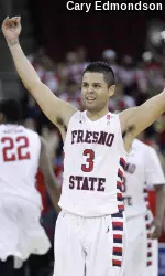 Bulldogs' sophomore Cezar Guerrero has averaged 16 points in leading Fresno State to its three CBI wins and a spot in the finals.