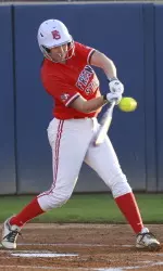 With her 2-for-2 day and walk Sunday, junior DP Kelly Megee has reached base in eight of her last 11 at-bats the last four games.