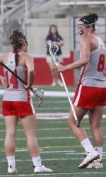 Senior Kara Concheck recorded her first hat trick of the season against Stanford.