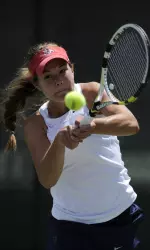 Junior Anne Susdorf won the tying point at No. 6 singles.
