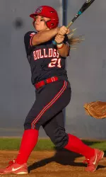 With her 3-run homer Saturday, junior Michelle Solomon ranks second on the team in extra-base hits (14) - one behind senior Stesha Brazil (15).