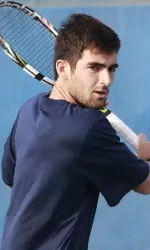Freshman Alexandros Georgios Vakouftsis sealed the 'Dogs dual over UCI at No. 6.