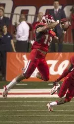 Derron Smith needs four more interceptions to break the school record for most picks in a career