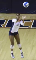 Zana Bowens posted the fourth- and fifth-highest kill totals of her career on Saturday vs. Rice (16) and UC Davis (15).