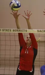 Freshman hitter Haylee Roberts posted her fourth +.300 total of the season with her .333 mark Friday afternoon.