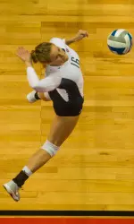Senior middle blocker Maci Murdock's .429 hitting percentage marked her fourth +.300 total on the year.