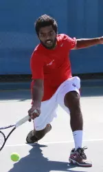 Senior, Sai Kartik competed for the Bulldogs in the first round of qualifying singles.