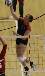 Freshman hitter Carly Scarbrough claimed her first all-tournament honors after she averaged 2.50 kills, 0.75 digs and 0.42 blocks for the tourney's three matches.