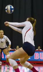 Sabrina Winslow made her second collegiate start on Saturday.