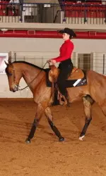 Taylor Dixon had a team-best score of 75 in Horsemanship.