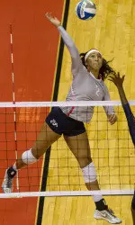 Sophomore Lauren Torres had a second-best of six kills on Thursday.