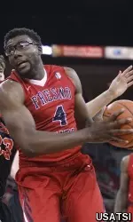Karachi Edo posted his fifth career double-double and second this season in the Bulldogs' 71-52 win over Pacific on Saturday.