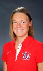 Fresno State freshman Ugne Mazutaityte was honored by the Mountain West on Tuesday for breaking Lithuania's national records in the 100-yard and 200-yard backstrokes earlier this month.