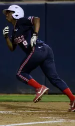 Junior Bria Kennedy recorded the game winning hit for the 'Dogs on Sunday.