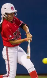 LeeHong hit her first collegiate home run against the Rams on Friday.
