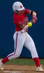 Catcher Paige Gumz had her second home run of the season on Saturday.