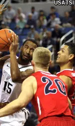 The Bulldogs erased a 13-point second-half deficit before falling 77-72 in overtime at Nevada.