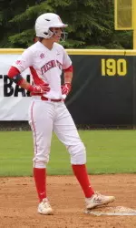 Senior Whitney Smith scored the 'Dogs winning run against Utah on Saturday.