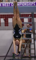 Junior diver Shelbie Holden scored an NCAA 'A' standard in the 3-meter dives.