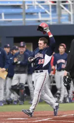 Austin Guibor has had at least one hit in a team-high 13 games this season.