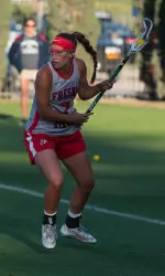 Senior Anjelica Fuccillo is tied for the Fresno State all-time points record.