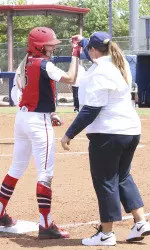 Lindsey Willmon had two RBIs on her 10th home run of the season against SJSU on Friday.