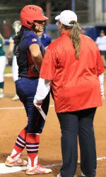 Freshman Dominique Jackson put the 'Dogs up 4-2 on a two-run knock in the sixth.