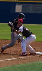 Sophomore first baseman Aaron Arruda has a team-high eight home runs.