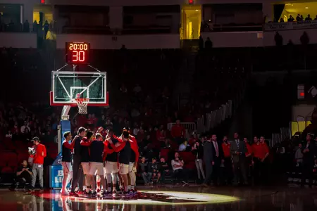 Team Huddle Pre-Game vs. Nevada