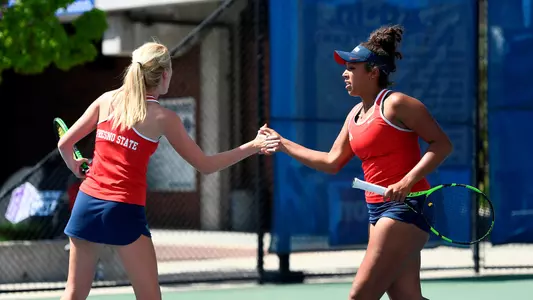 27 APR 2018: The 2018 Mountain West Women's Tennis Championship takes place at the Appleton Tennis Center on the campus of Boise State University in Boise, ID. Tim Nwachukwu/NCAA Photos