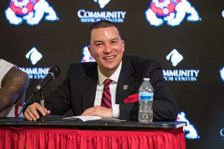 Justin Hutson at post-game press conference (3/9/19)