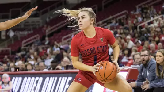 February 22, 2020: Fresno State women's basketball host Nevada for the final home game honoring the seniors at the Save Mart Center.