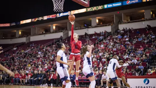 February 22, 2020: Fresno State women's basketball host Nevada for the final home game honoring the seniors at the Save Mart Center.