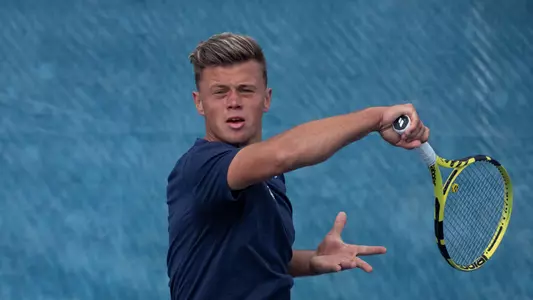 March 1, 2020; Fresno State men's tennis team in the championship match of the Pacific Central Valley Championshi at the Spalding G. Wathen Tennis Center.