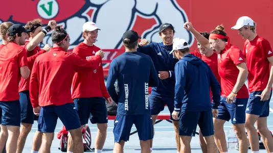February 12, 2020; Fresno State men's tennis host UC Davis for their season opener at the Spalding G. Wathen Center