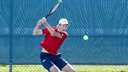 February 12, 2020; Fresno State men's tennis host UC Davis for their season opener at the Spalding G. Wathen Center
