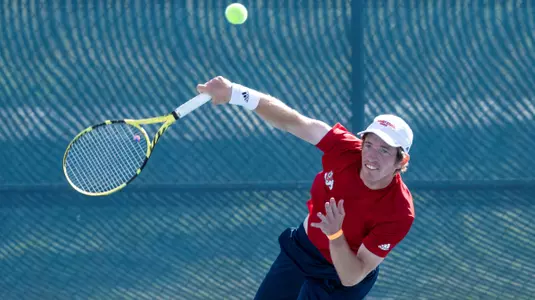 February 12, 2020; Fresno State men's tennis host UC Davis for their season opener at the Spalding G. Wathen Center