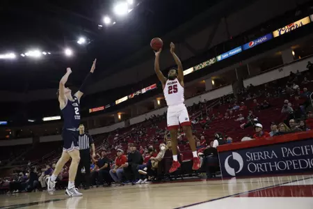 Anthony Holland in game against Utah State