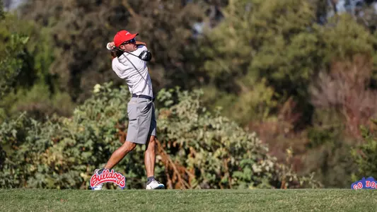 The Fresno State Bulldogs Mens Golf Team competes at the 2022 Nick Watney Invitational at the Kings River Golf Course and Country Club in Kingsburg, CA on September 26, 2022. (Samuel Marshall Photography)