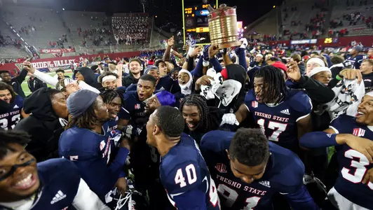 The Fresno State Bulldogs take on the San Diego State Aztecs at Valley Childrenâ??s Stadium in Fresno, California on October 29, 2022. (Samuel Marshall Photography)