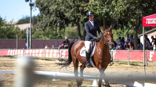 Ana Bertozzi rides in the flat