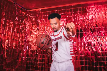 Jemarl Baker, Jr., preseason media day, red box