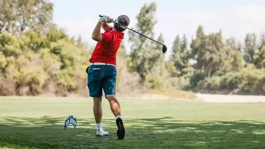 The Fresno State Bulldogs Mens Golf Team competes at the 2022 Nick Watney Invitational at the Kings River Golf Course and Country Club in Kingsburg, CA on September 27, 2022. (Samuel Marshall Photography)