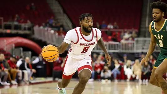 The Fresno State Bulldogs take on the University of San Francisco Dons at The Save Mart Center in Fresno, California on November 16, 2022. (Samuel Marshall Photography)