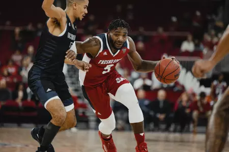 Jordan Campbell, driving into the lane