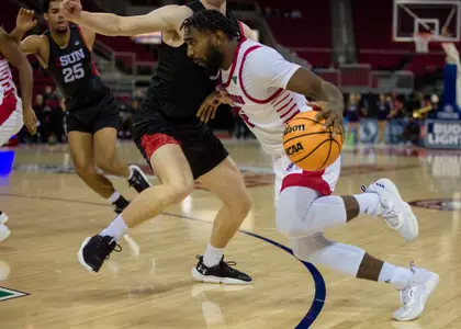 Jordan Campbell, driving, vs. CSUN