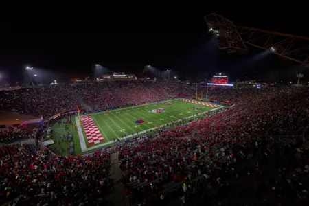 Valley Children's Stadium, southwest, lights